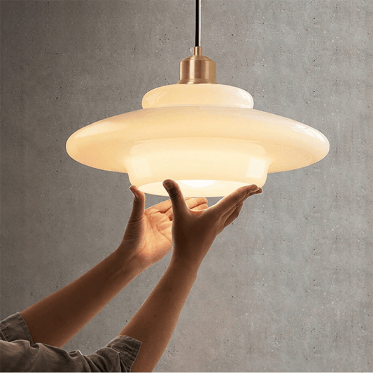 White Glass Pendant Lamp